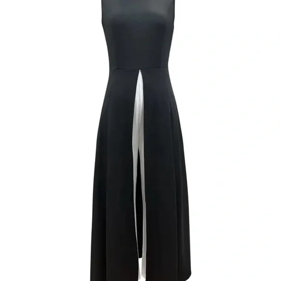 Elegant Black and White Jumpsuit - Picture 3 of 4